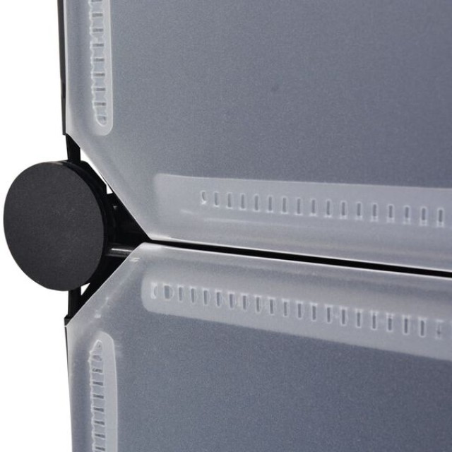 vidaXL Παπουτσοθήκη Αλληλοσυνδεόμενη 10 Τμημάτων Μαύρη 244920