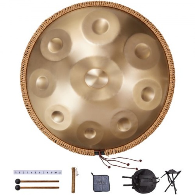 VEVOR Handtrommel 22 9 Töne D-Moll mit Drumsticks SDG22INCH9YDCVIEZV0