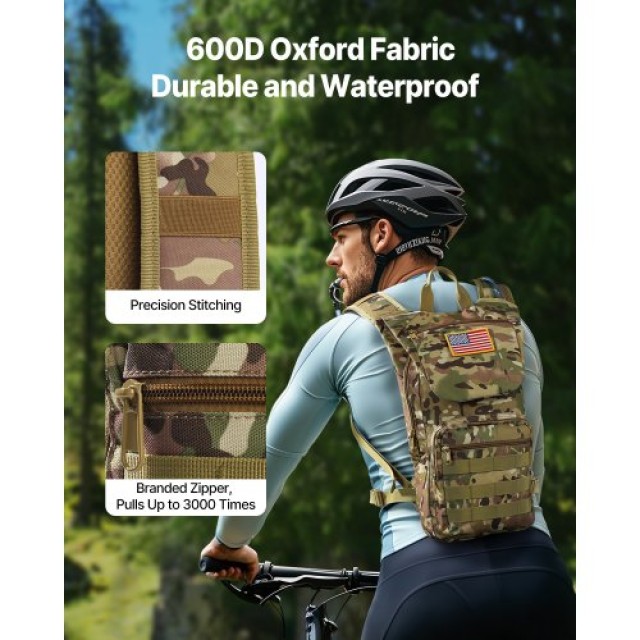 VEVOR Τακτικό Σακίδιο Πλάτης Molle με Υδροδοχείο 3L TPU για Ποδηλασ... VEVOR Τακτικό Σακίδιο Πλάτης Molle με Υδροδοχείο 3L TPU για Ποδηλασ...