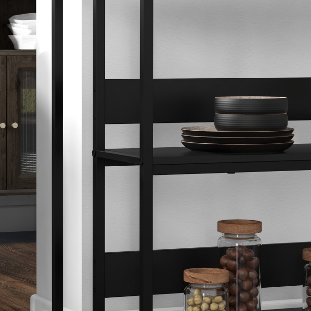 HOMCOM Kitchen Island με ράφια, μαρμάρινο εφέ και μεταλλική κατασκευή, 100x50x90cm, ασπρόμαυρο 801-338V80BK