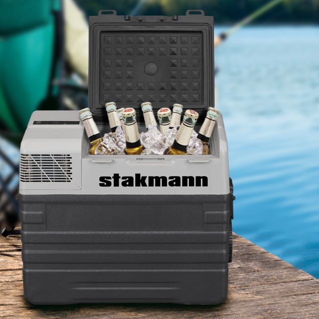 STAKMANN  Ψυγείο για Αυτοκίνητο Σκάφος Τροχόσπιτο 12V και 220V με Συμπιεστή AC/DC Φορητό 52L  02839124