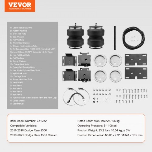 Σετ Αερανάρτησης VEVOR για Dodge Ram 1500 (2011-2021)  AQQNXJTJ5000...