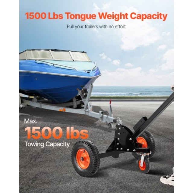 VEVOR Ρυμουλκούμενο Καρότσι 2-σε-1 1500lbs, Ρυθμιζόμενο Ύψος 22-26 ...
