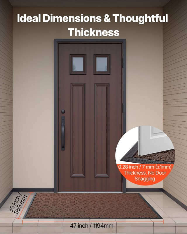 VEVOR Μεγάλο Αντιολισθητικό Χαλί Εισόδου για Εσωτερικούς και Εξωτερ... VEVOR Μεγάλο Αντιολισθητικό Χαλί Εισόδου για Εσωτερικούς και Εξωτερ...