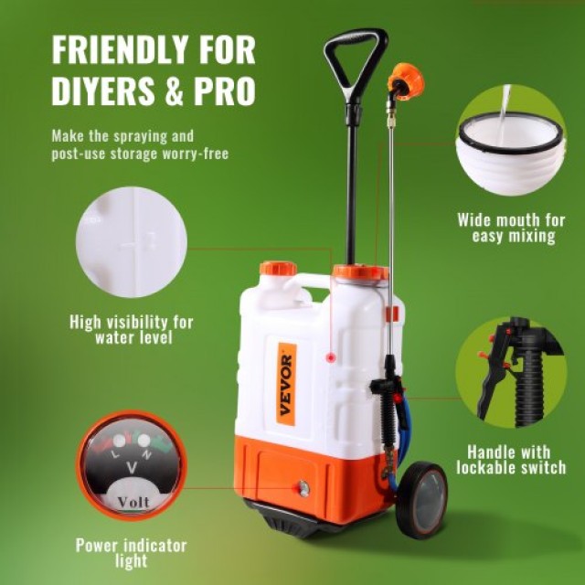 Ψεκαστήρας Πλάτης VEVOR 15L 0–94 PSI  BBSPPPPE416L4EAKOV2