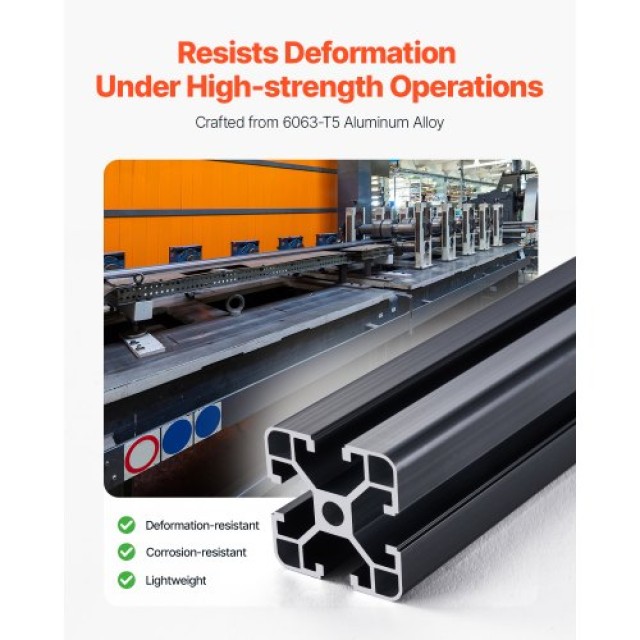 VEVOR 4PCS 1000mm T Slot 4040 Aluminum Extrusion Anodized Rail 4040...