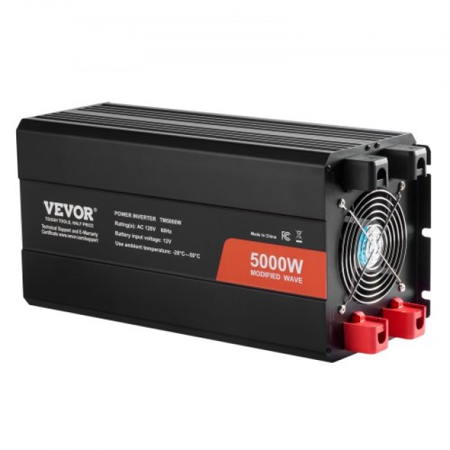 VEVOR Μετατροπέας Ισχύος 5000W DC12V σε AC120V με LCD Τηλεχειριστήρ...