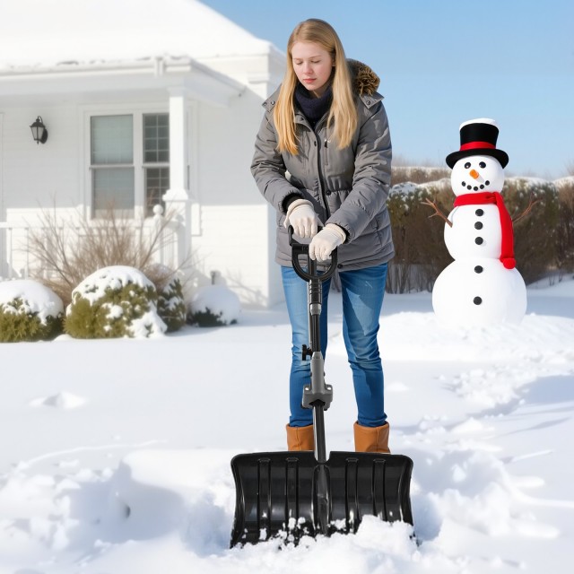 VEVOR Φτυάρι Χιονιού για Οδηγούς, 45.5cm Φαρδύ, Ελαφρύ με D-Λαβή Βο...