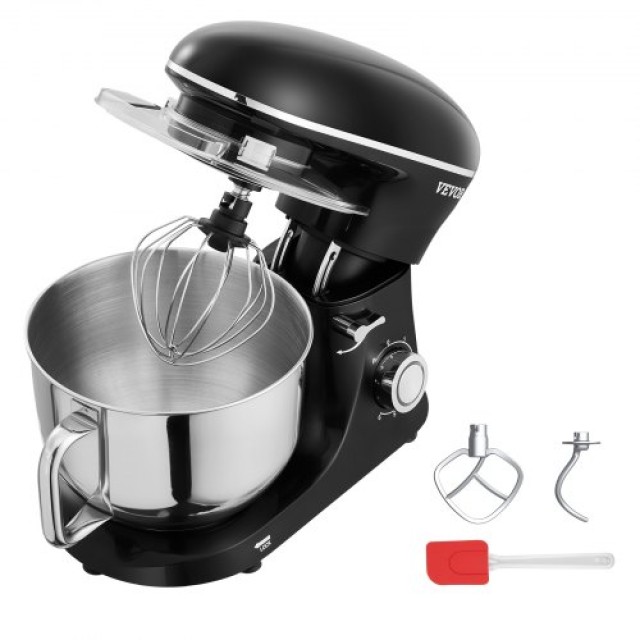 VEVOR Ηλεκτρικός Μίξερ Ζύμης 6 Λίτρων, 1400W, 6 + P Ταχύτητες, Μαγικός Βοηθός Κουζίνας XRLTMSJBJHS6I5V82V2