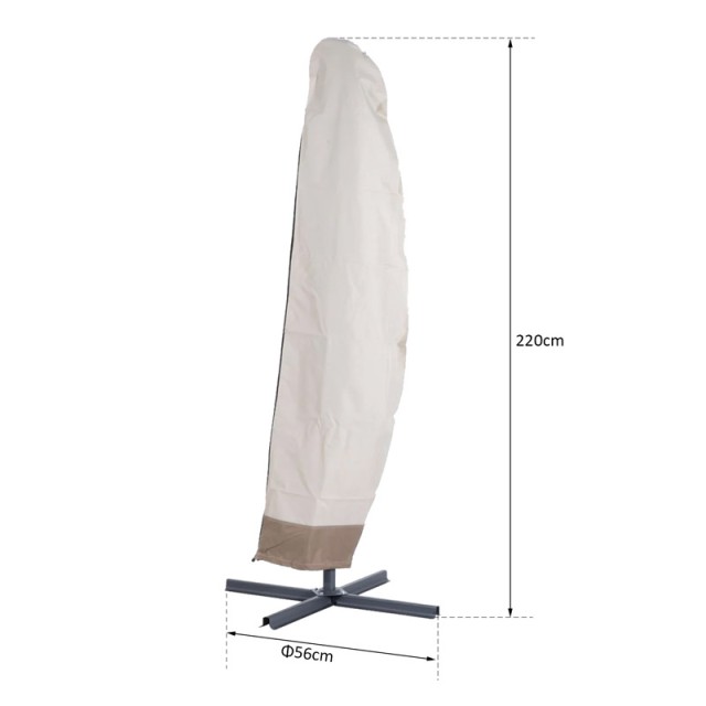 Αδιάβροχο Κάλυμμα Ομπρέλας Κήπου 55 x 220 cm Outsunny 84D-001V01