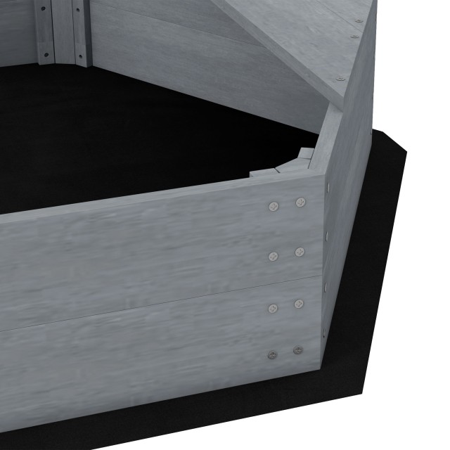 Outsunny Sandbox σε σχήμα σκάφους για παιδιά 3-8 ετών, από ξύλο ελάτης και πολυεστέρα, 190x90x138 cm 343-068V00CG