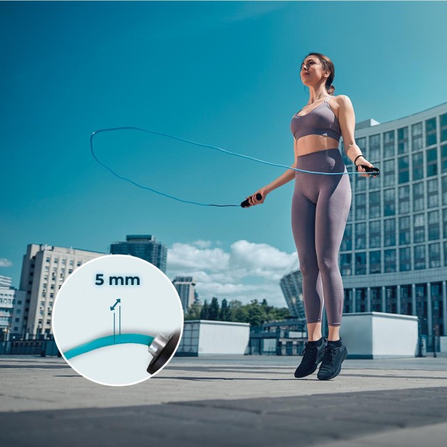 CECOTEC  Σχοινάκι Άσκησης DrumFit από PVC με Αντιολισθητικές Εργονομικές Λαβές και Σύστημα Ομαλής Κίνησης, 295 εκ.  CEC-07129