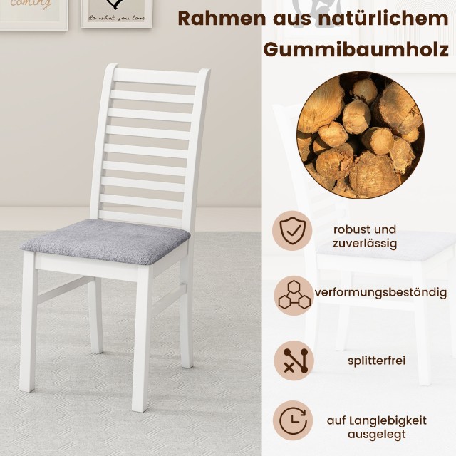 Costway Σετ 2 Καρεκλών Τραπεζαρίας με Επένδυση Δερματίνης και Πόδια...