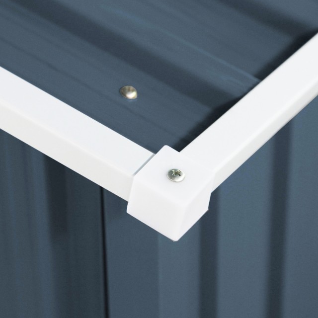 Costway Μεταλλικό Σπιτάκι Κήπου  213 x 130 x 173 cm με Δύο Συρόμενε...