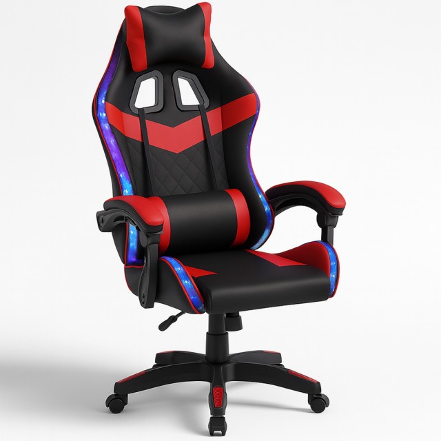 Shally Dogan Κόκκινη και Μαύρη Καρέκλα Gaming με Ρυθμιζόμενο Ύψος 1...