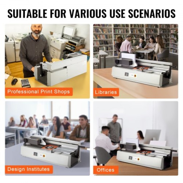VEVOR Θερμική Μηχανή Βιβλιοδεσίας για 400 Φύλλα A3 A4 A5 Έγγραφα  J...