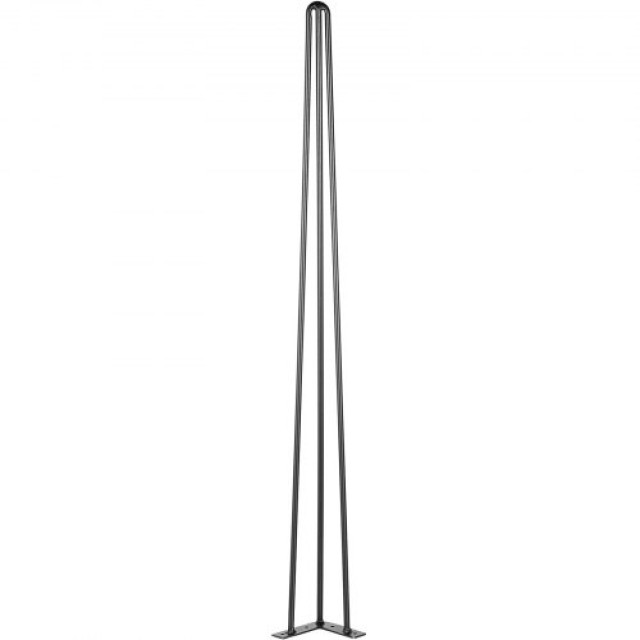 Σετ 4 Μαύρα Πόδια Τραπεζιού VEVOR Hairpin 34 για Βάρος 220lbs από Ανθρακοχάλυβα  TZZT4PCS34YC3G001V0
