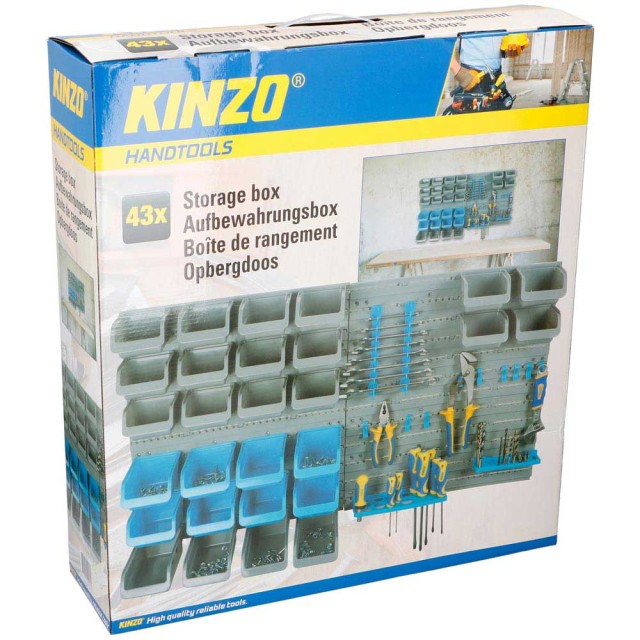 KINZO  Επιτοίχιο Σύστημα Αποθήκευσης Εργαλείων 43 τμχ  02661924