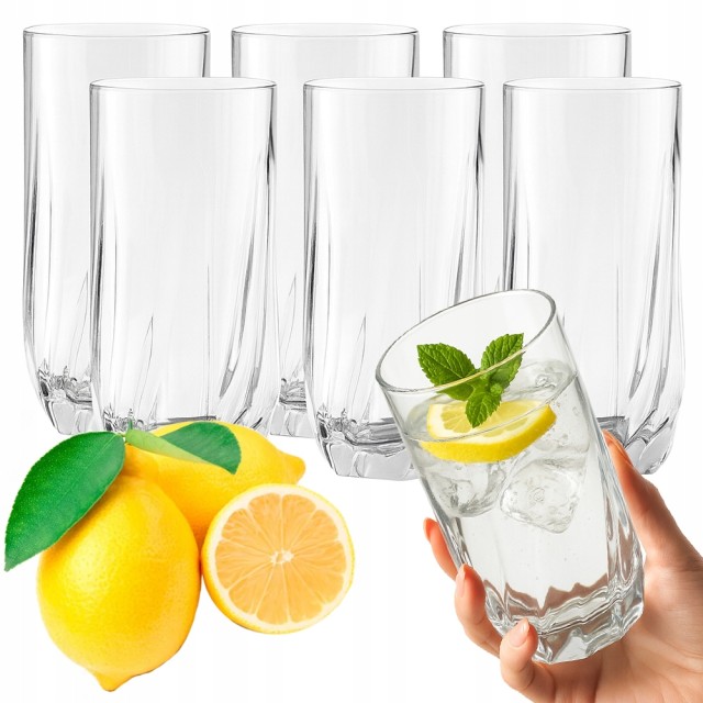 Verk Group Σετ από 6 Ψηλά Ίσια Ποτήρια για Κρύα Ποτά, 340 ml 590745...