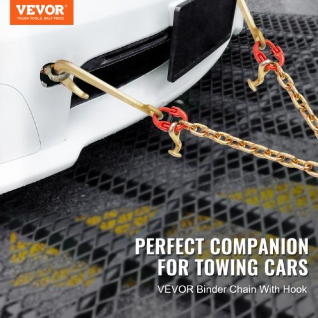Αλυσίδα Ρυμούλκησης VEVOR 3/8x2 G80 με Γάντζο J & T 15600lbs  RTJGTLMGDX1JBVZY8V0
