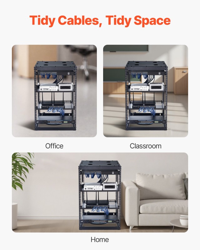 VEVOR Ανοιχτό Κάδρο Δικτυακή Ράφι 16U, Βάθος 585 mm, Βάρος Αντοχής ... VEVOR Ανοιχτό Κάδρο Δικτυακή Ράφι 16U, Βάθος 585 mm, Βάρος Αντοχής ...