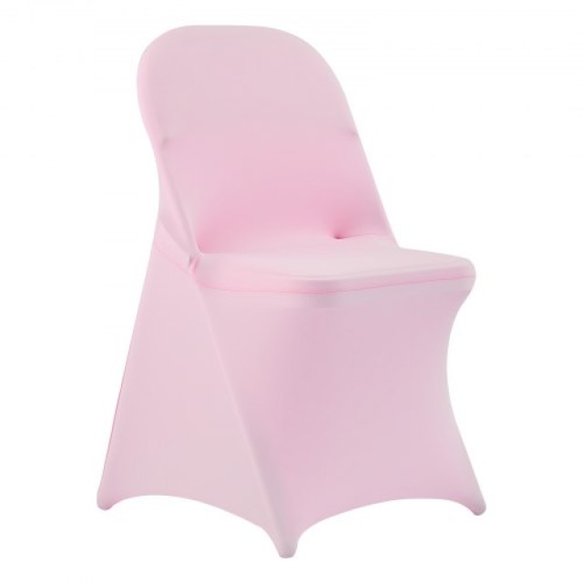 VEVOR Ροζ Καλύμματα Καρεκλών (50 Τεμάχια) για Διπλωτές Καρέκλες, Πο...