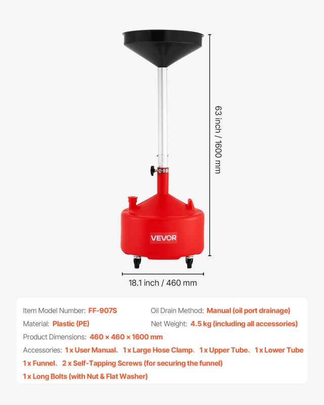 VEVOR 8-Gallon Ανθεκτικό Δοχείο Αποστράγγισης Λαδιού με Πλάτος Χωνί... VEVOR 8-Gallon Ανθεκτικό Δοχείο Αποστράγγισης Λαδιού με Πλάτος Χωνί...