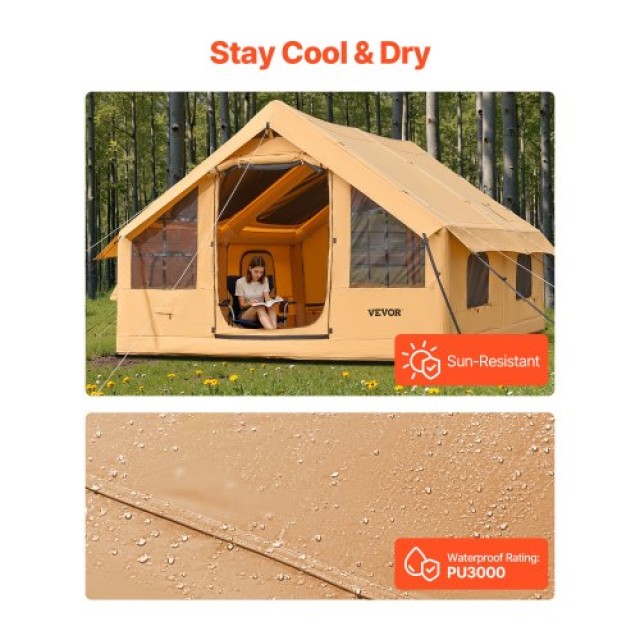 VEVOR Φουσκωτή Σκηνή Glamping 5-8 Ατόμων με Αντλία KJZP431MCQWZ4I93RV0