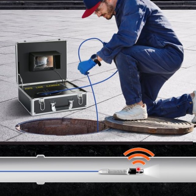 Κάμερα Αποχέτευσης VEVOR 7 1000TVL 100ft με Εντοπιστή 512Hz  DDWKXSGDNK730R9OPV2