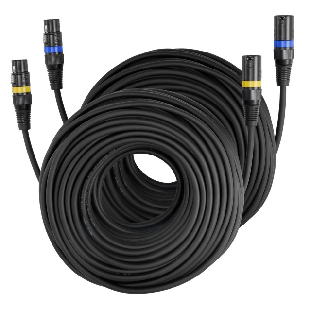 VEVOR Καλώδιο Μικροφώνου XLR Hi-Fi 30.48μ, 2 τεμ., Χρυσές Κεφαλές 3... VEVOR Καλώδιο Μικροφώνου XLR Hi-Fi 30.48μ, 2 τεμ., Χρυσές Κεφαλές 3...