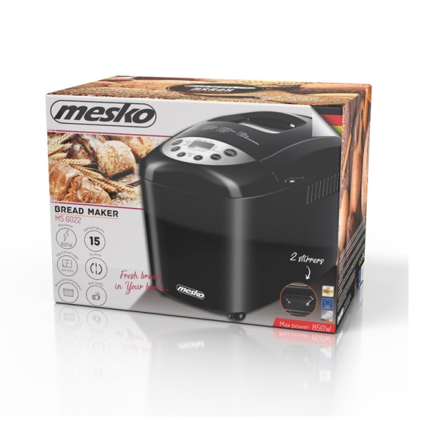Αυτόματος Αρτοπαρασκευαστής 850 W Mesko MS-6022