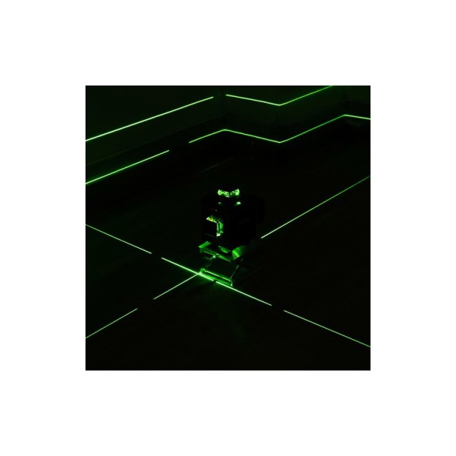 Αυτορυθμιζόμενο Αλφάδι Λέιζερ 4D 16 Ακτινών Σταυρού Πράσινης Δέσμης...