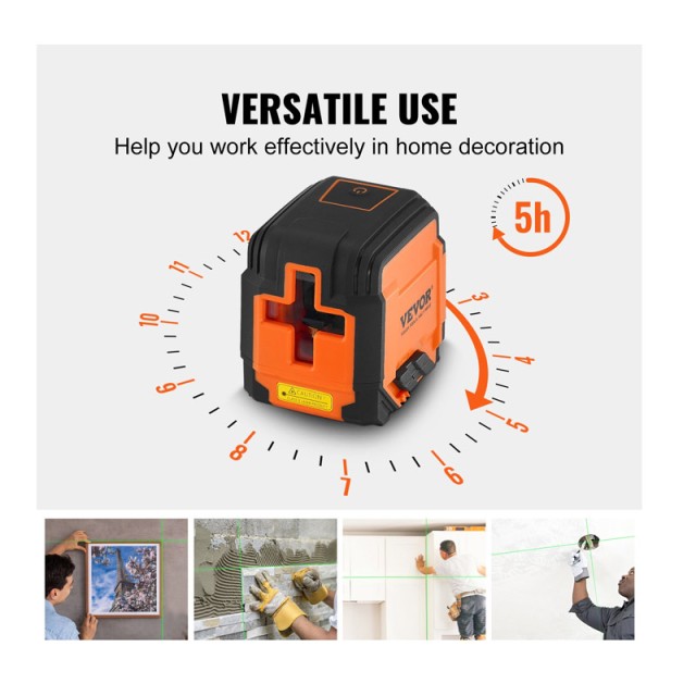 Αυτορυθμιζόμενο Αλφάδι Λέιζερ Σταυρού Πράσινης Δέσμης 15 m VEVOR XJ... Αυτορυθμιζόμενο Αλφάδι Λέιζερ Σταυρού Πράσινης Δέσμης 15 m VEVOR XJ...