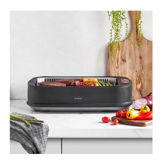 Άκαπνη Ηλεκτρική Ψησταριά Smokeless Grill 1500 W VonShef 2000053