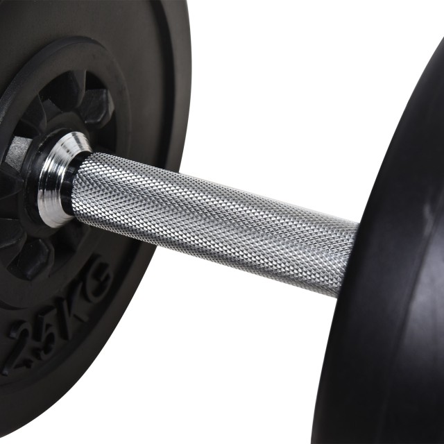 Σετ Barbell Homcom με 2 αλτήρες Βάρη 14 Δίσκους Συνολικό Βάρος: 65 ...