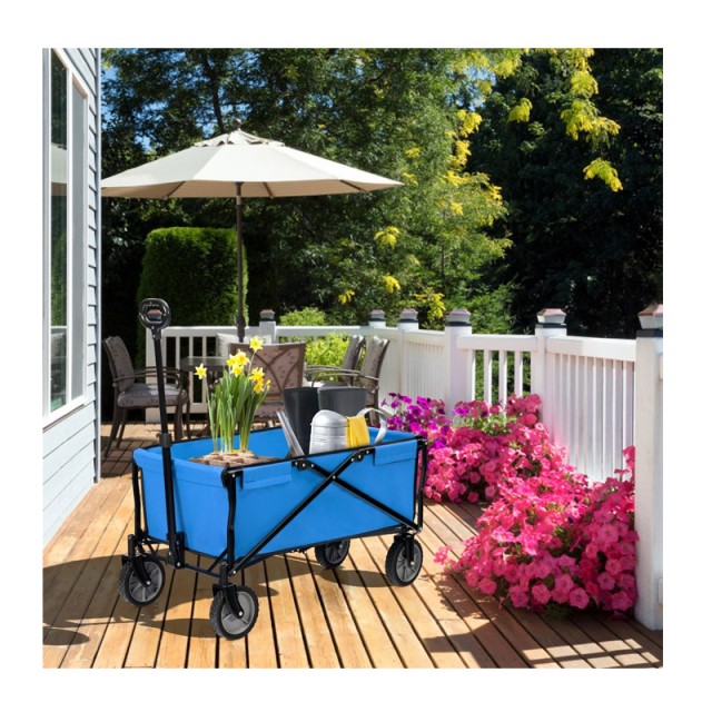 Αναδιπλούμενο Καρότσι Κήπου 102 x 52 x 55 cm Costway TL35201BL
