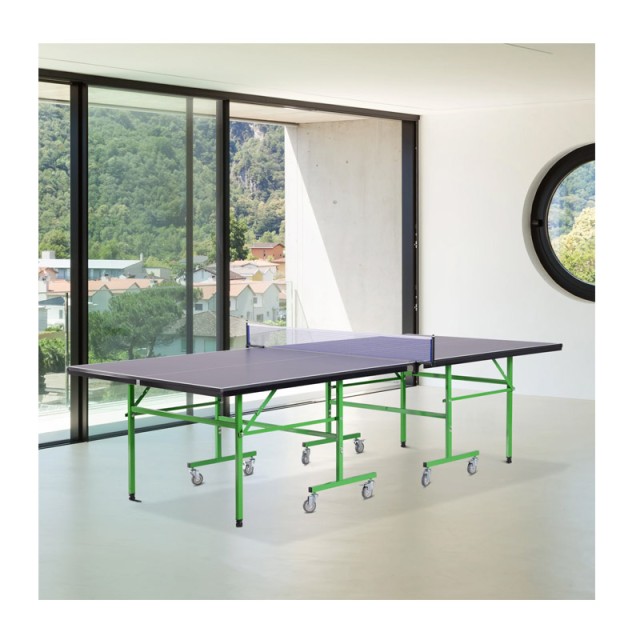 Πτυσσόμενο Τροχήλατο Τραπέζι Πινγκ-Πονγκ 152.5 x 274 x 76 cm HOMCOM... Πτυσσόμενο Τροχήλατο Τραπέζι Πινγκ-Πονγκ 152.5 x 274 x 76 cm HOMCOM...