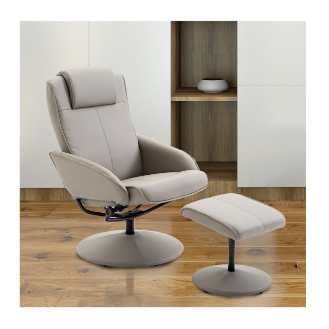 Ανακλινόμενη Πολυθρόνα με Υποπόδιο 78 x 67 x 98 cm HOMCOM 833-360