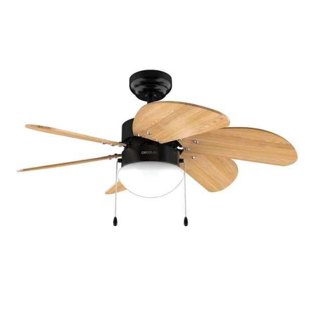 Ανεμιστήρας Οροφής με Φως 50 W EnergySilence Aero 360 Black&Wood Cecotec CEC-08368