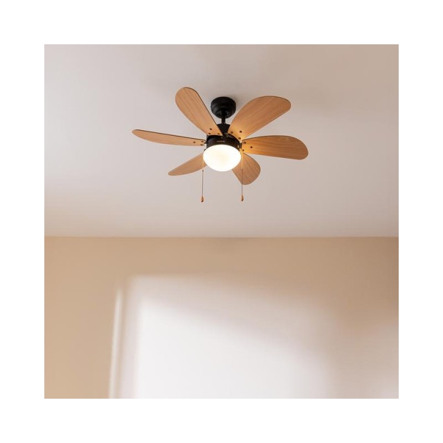 Ανεμιστήρας Οροφής με Φως 50 W EnergySilence Aero 360 Black&Wood Cecotec CEC-08368