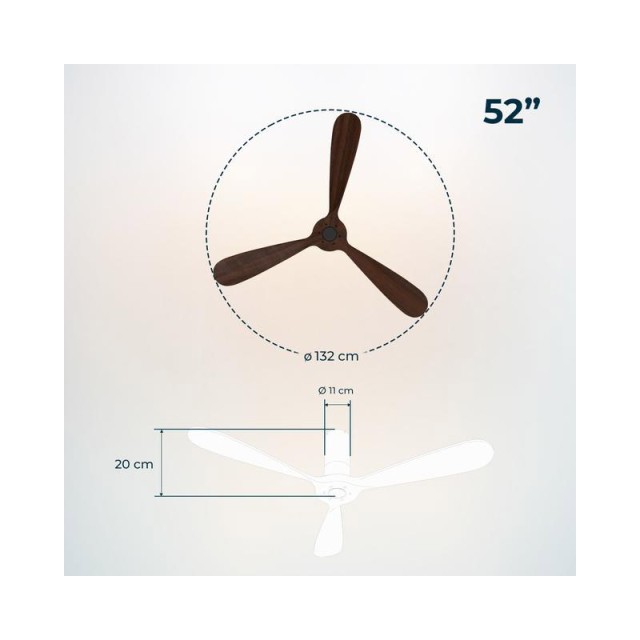 Ανεμιστήρας Οροφής με Wi-Fi Cecotec Energy Silence Aero 5500 Black Connected CEC-08241