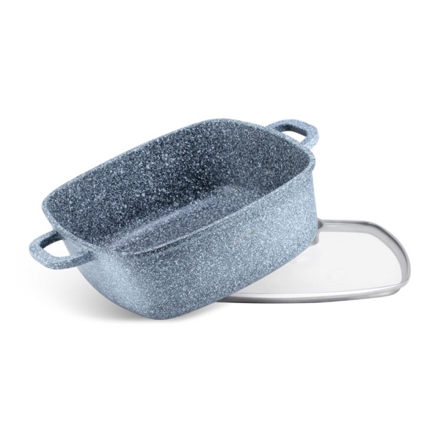 Αντικολλητική Τετράγωνη Κατσαρόλα 28 cm με Κεραμική-Γρανίτη Επίστρω... Αντικολλητική Τετράγωνη Κατσαρόλα 28 cm με Κεραμική-Γρανίτη Επίστρω...