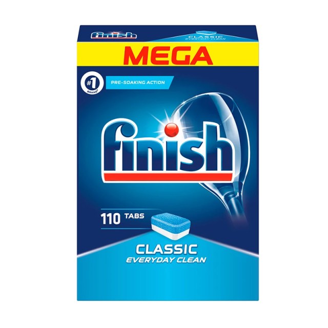 Απορρυπαντικό Πλυντηρίου Πιάτων Finish Classic Every Day Clean 110 ...