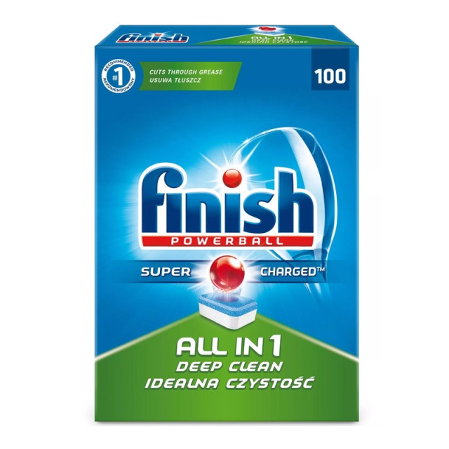 Απορρυπαντικό Πλυντηρίου Πιάτων Finish All In 1 Regular 100 Ταμπλέτ...