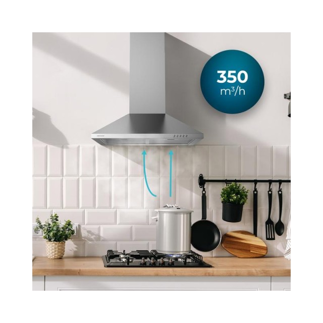 Απορροφητήρας Καμινάδα 60 cm Bolero Flux PM 603500 Inox B Cecotec C...