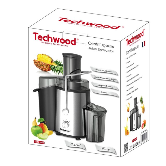 Αποχυμωτής 800 W Χρώματος Μαύρο Techwood TCFI-1056