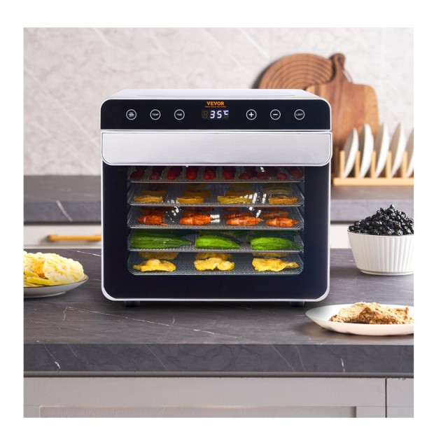 Αποξηραντής Τροφίμων με 6 Ράφια 700 W VEVOR SPFG60548700WJZC7V2