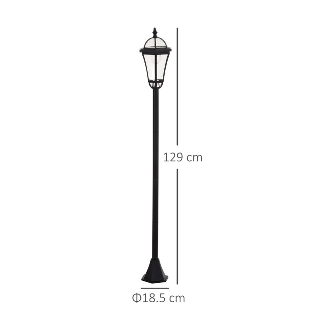 Outsunny Σετ 2 ηλιακών φωτιστικών κήπου με 2 LED και αυτόματη ανάφλ...