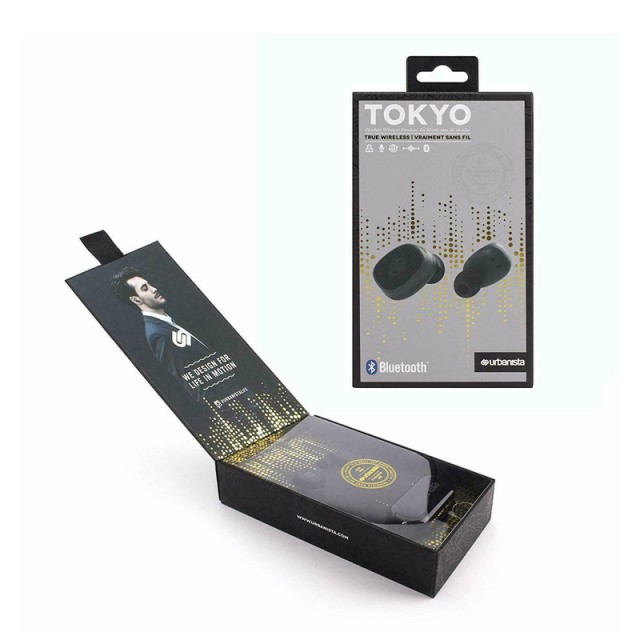 Ασύρματα Ακουστικά Bluetooth Χρώματος Μαύρο Urbanista Tokyo Dark Clow 33147