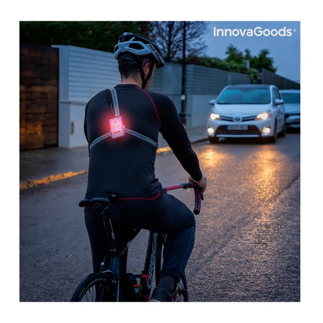 Αθλητική Ζώνη Τύπου Σαγής με Φώτα LED Safelt InnovaGoods V0103454